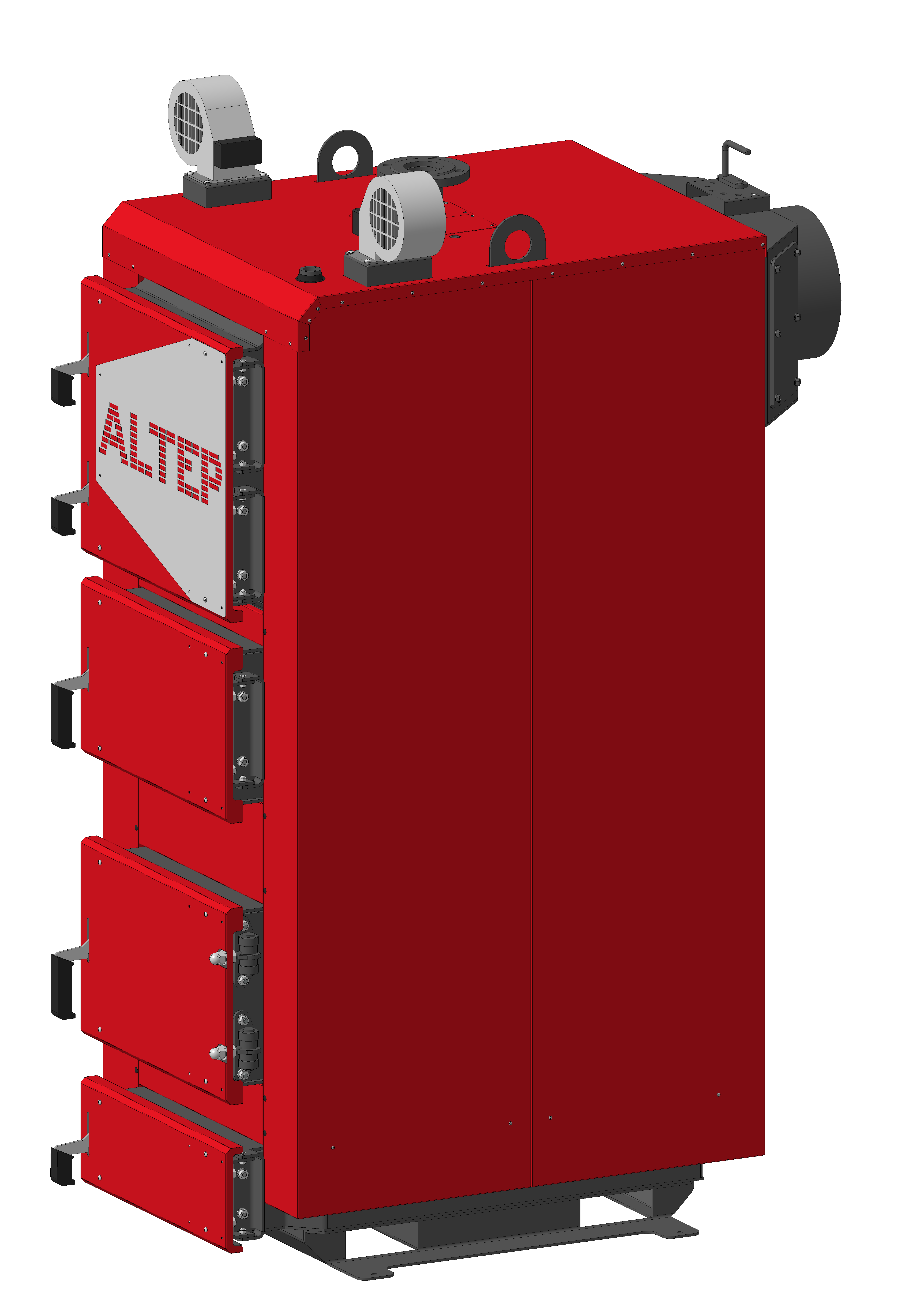 Котел опалювальний твердопаливний водогрійний "ALTEP" KT-2E-N-120 кВт (DUO UNI Plus комплект)